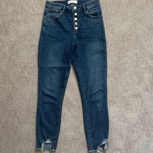 Abercrombie & Fitch Dark Blue Ankle Jeans